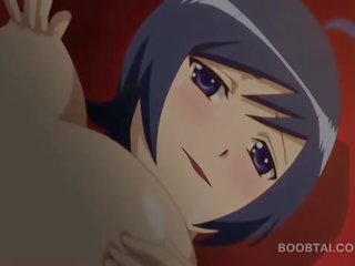 Provocative ginintuan ang buhok anime manika fucks mali may malaki