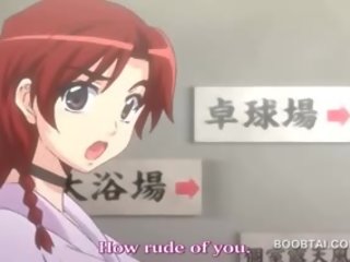 Redhead Hentai attractive Hottie Giving Tit Job In Anime film